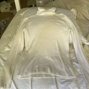 White Knit Turtleneck
